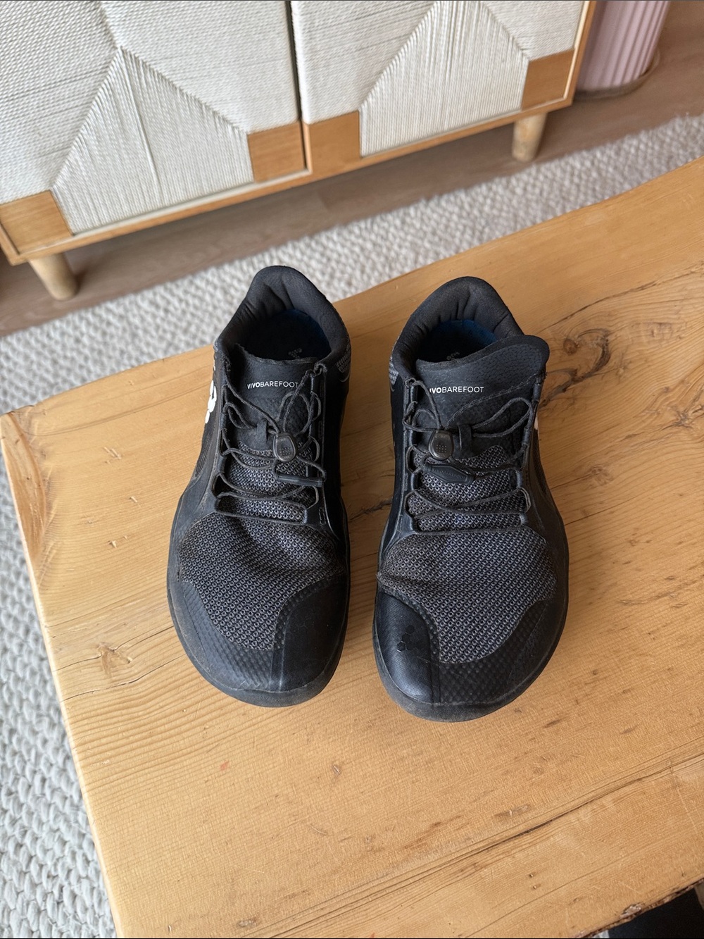 Vivo barefoot Men's Black Minimalist Athletic Shoes